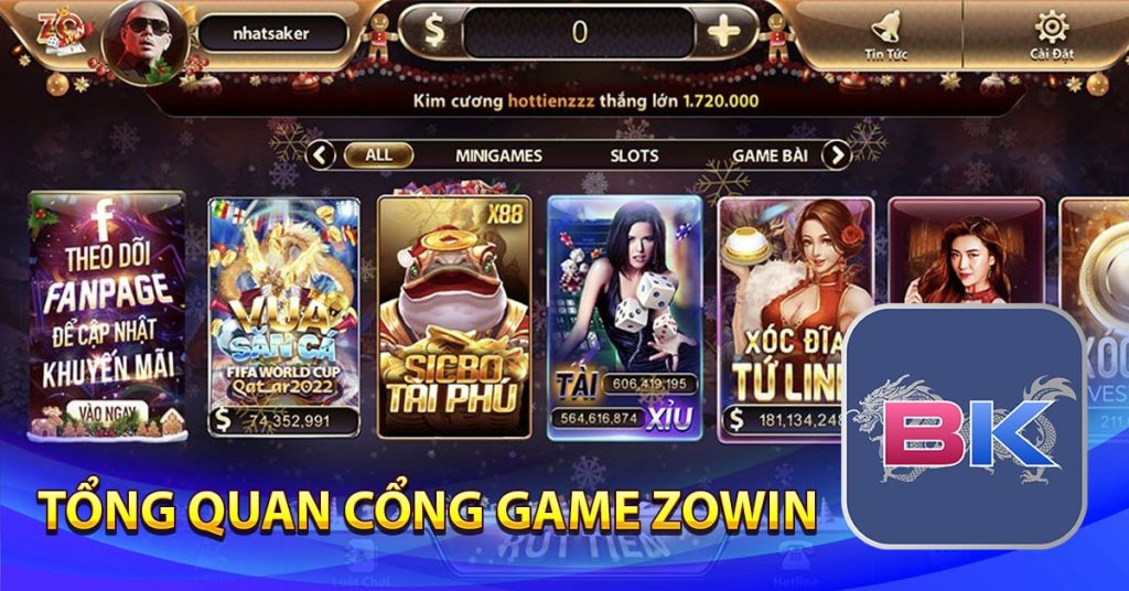 Tổng quan về cổng game zowin