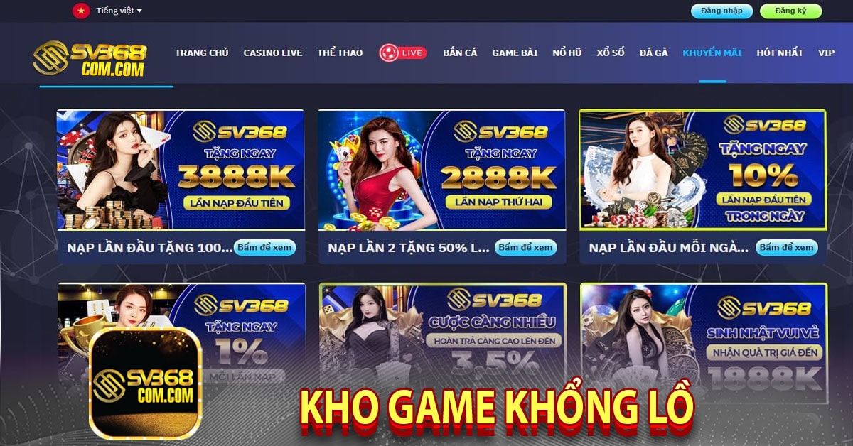 Kho game khổng lồ tại nhà cái