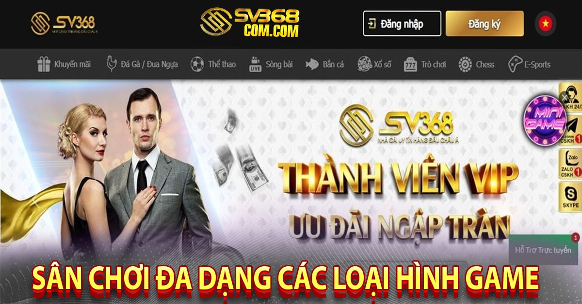 Sân chơi đa dạng các loại hình game