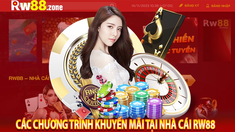 Các chương trình khuyến mãi tại nhà cái RW88